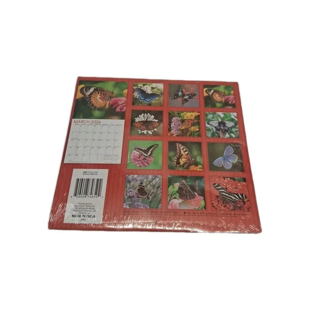 2026 Butterflies Wall Calendar 10